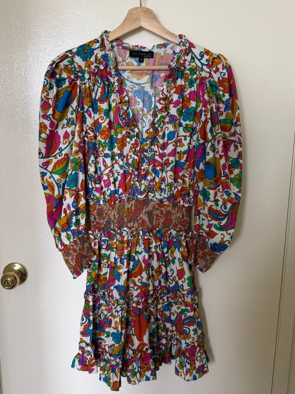 House of Harlow x Nicole Richie Multicolor Floral Paisley Mini Dress S